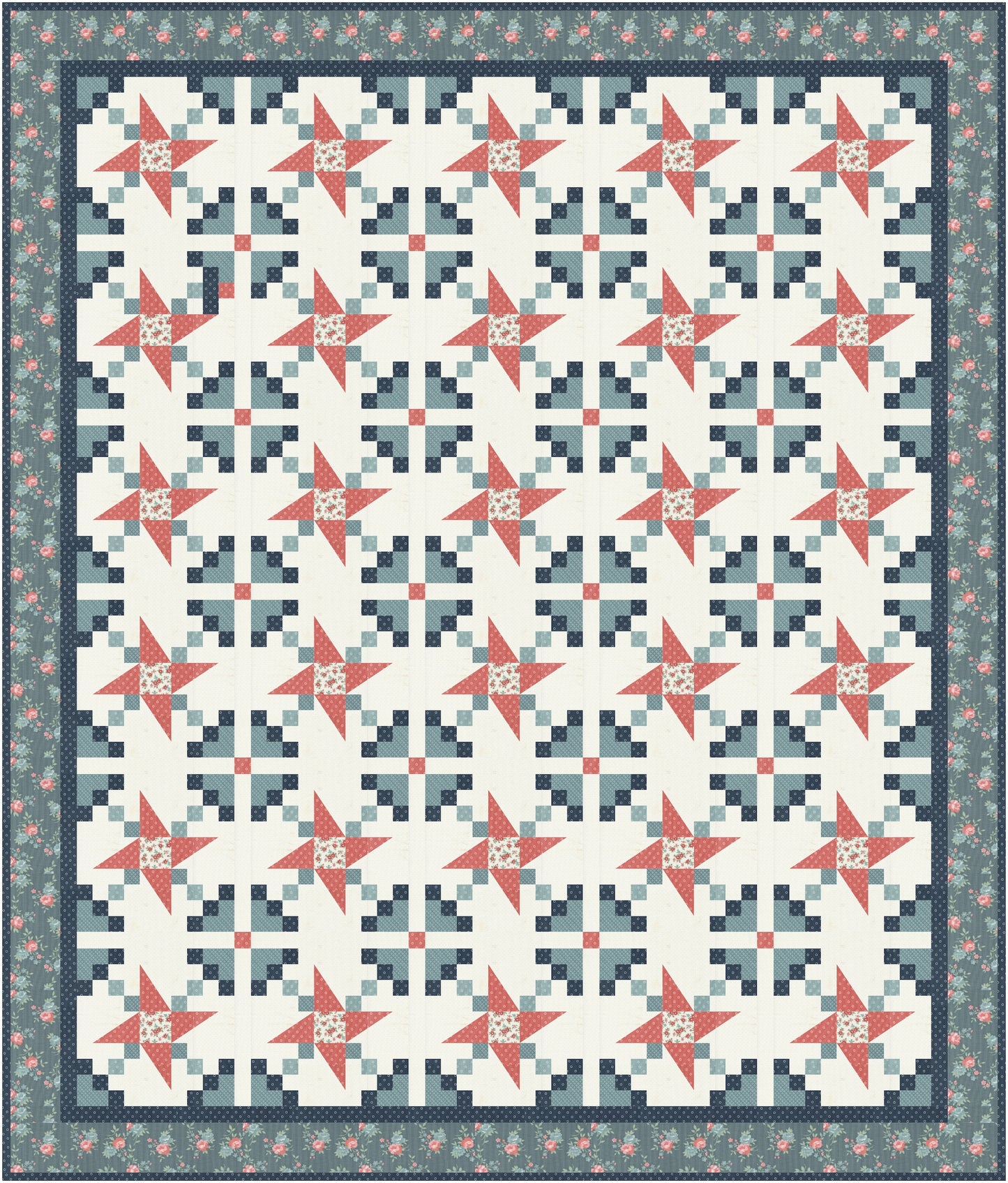Garden Pinwheels Quilt Pattern