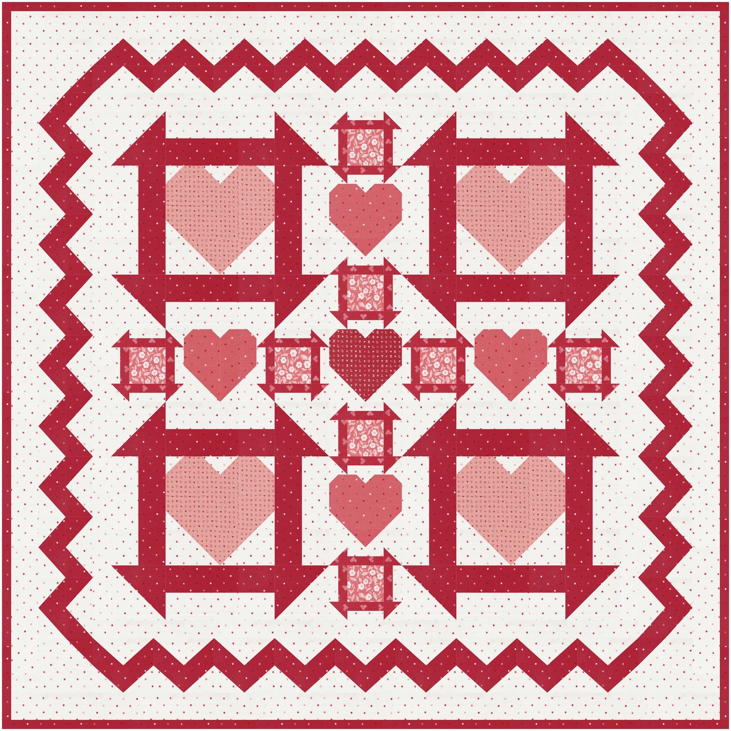 Churning Hearts PDF Quilt Pattern