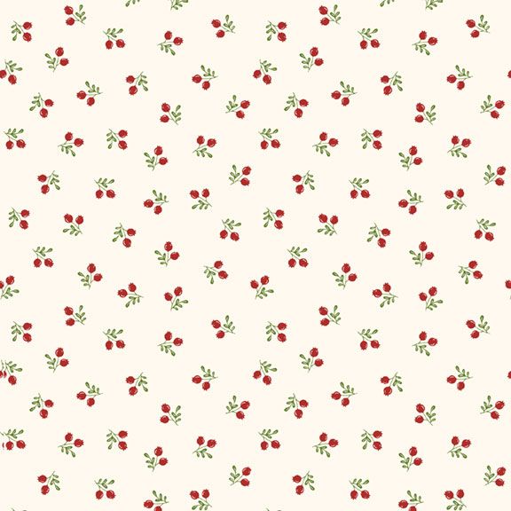 R791436D Tan Tossed Berries Half Yard of Fabric