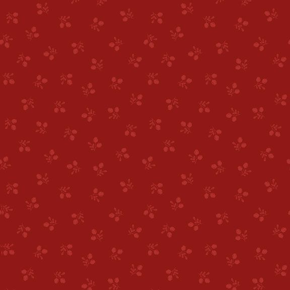 R791436D RED Tossed Berries Half Yard of Fabric