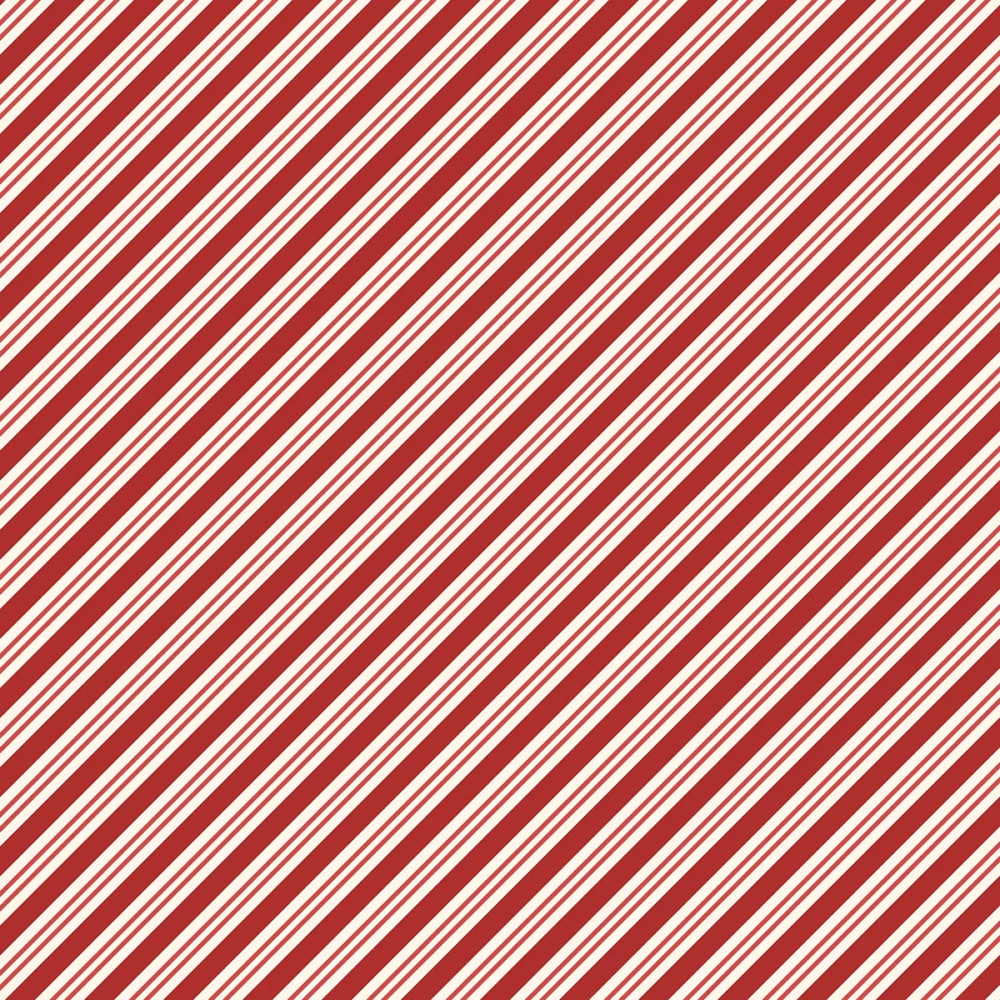 R791437D RED Candy Cane Stripe Fat Quarter Fabric