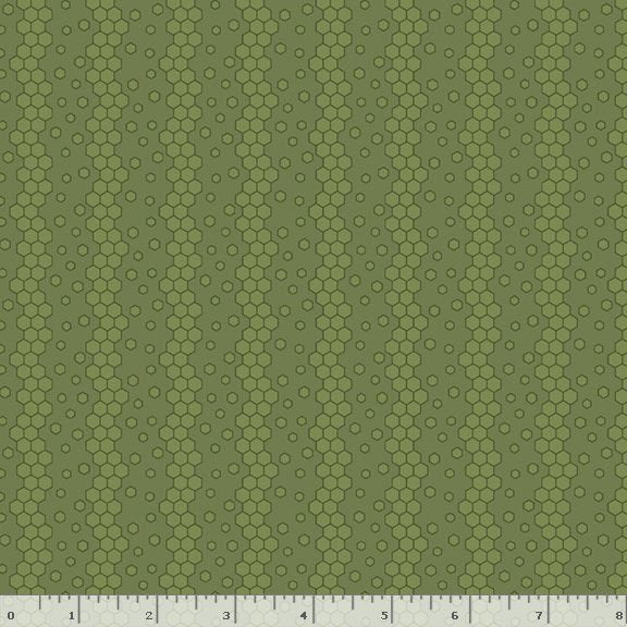 R792128D-GREEN Honeycomb Hollow Honeycomb Stripe Fabric