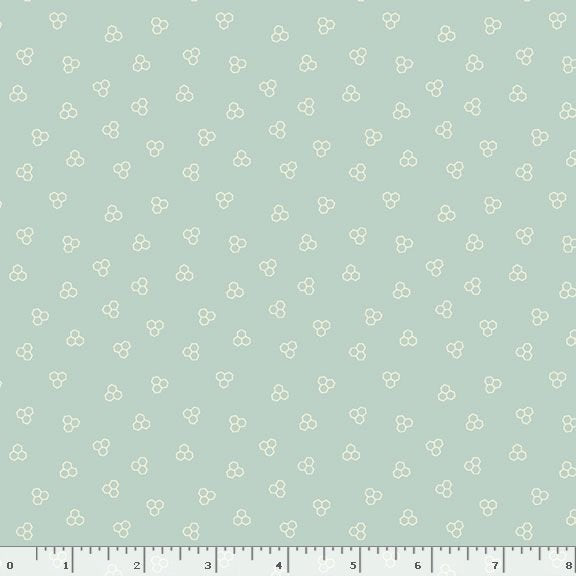 R792129D-AQUA Honeycomb Hollow Beehives Fabric