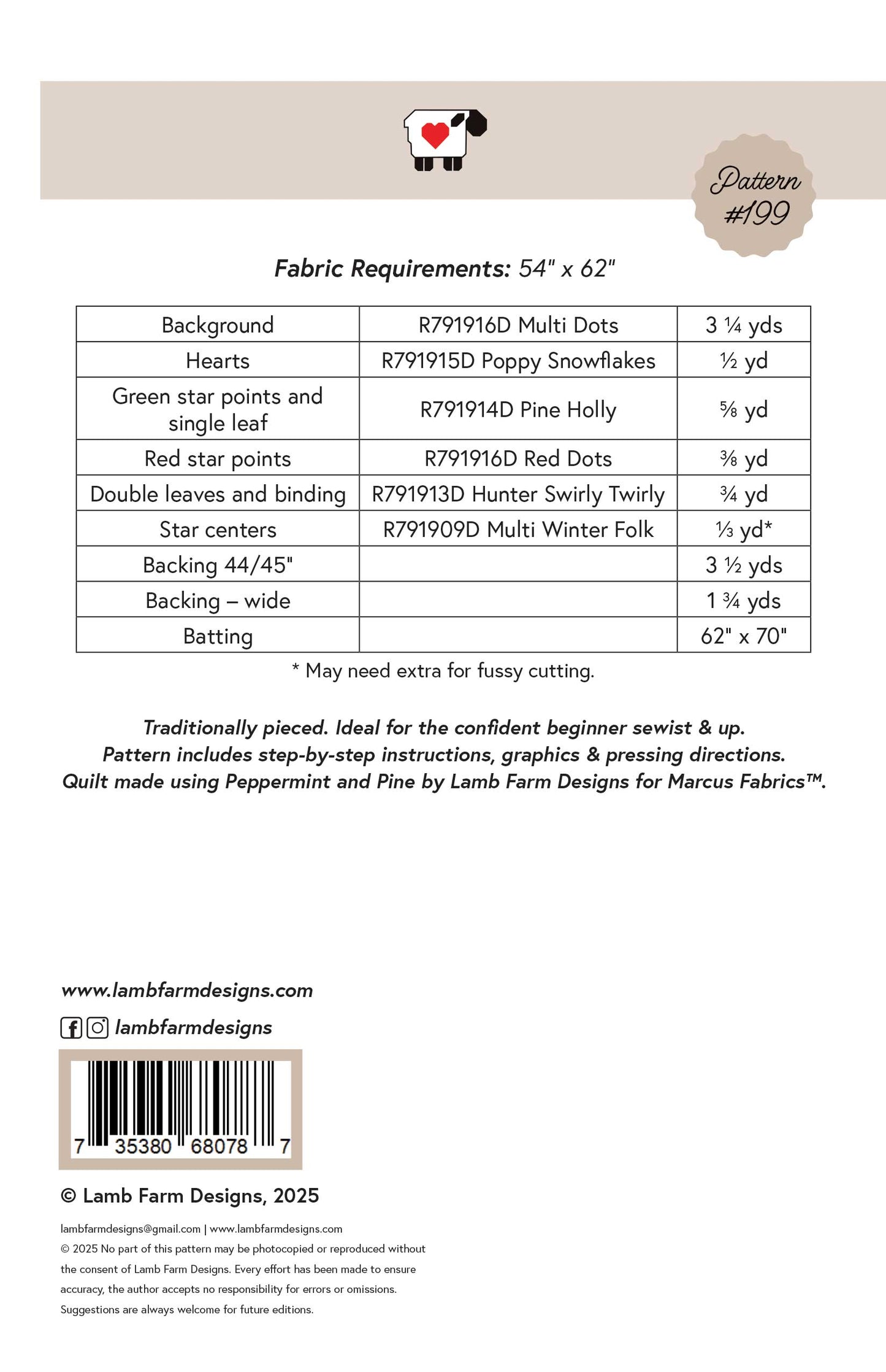 Winter Blessings Quilt Pattern