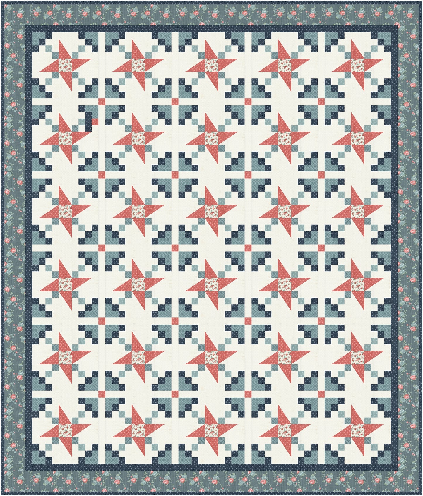 Garden Pinwheels Quilt Pattern