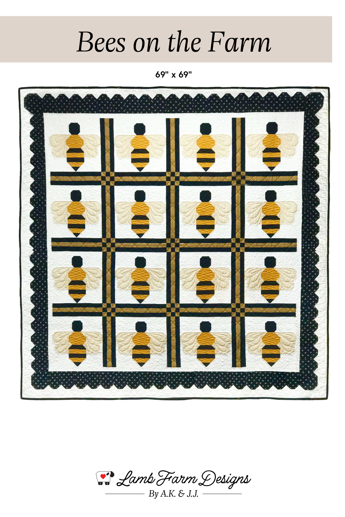 Bees on the Farm Quilt Pattern