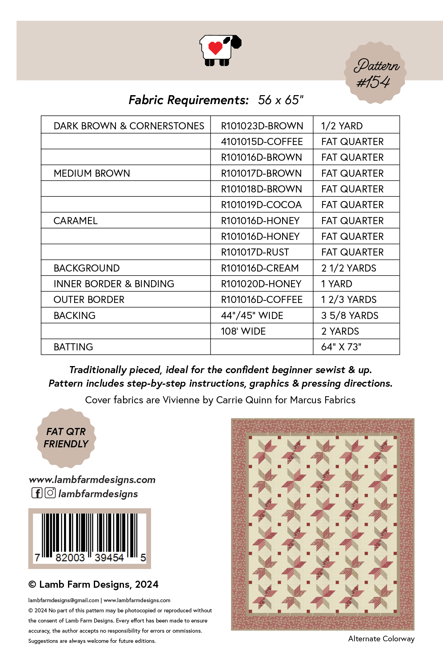 Caramel Latte Quilt Pattern