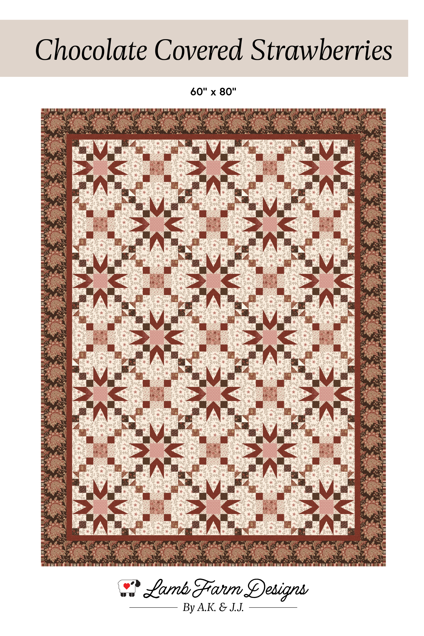 Chocolate Covered Strawberries Quilt Pattern