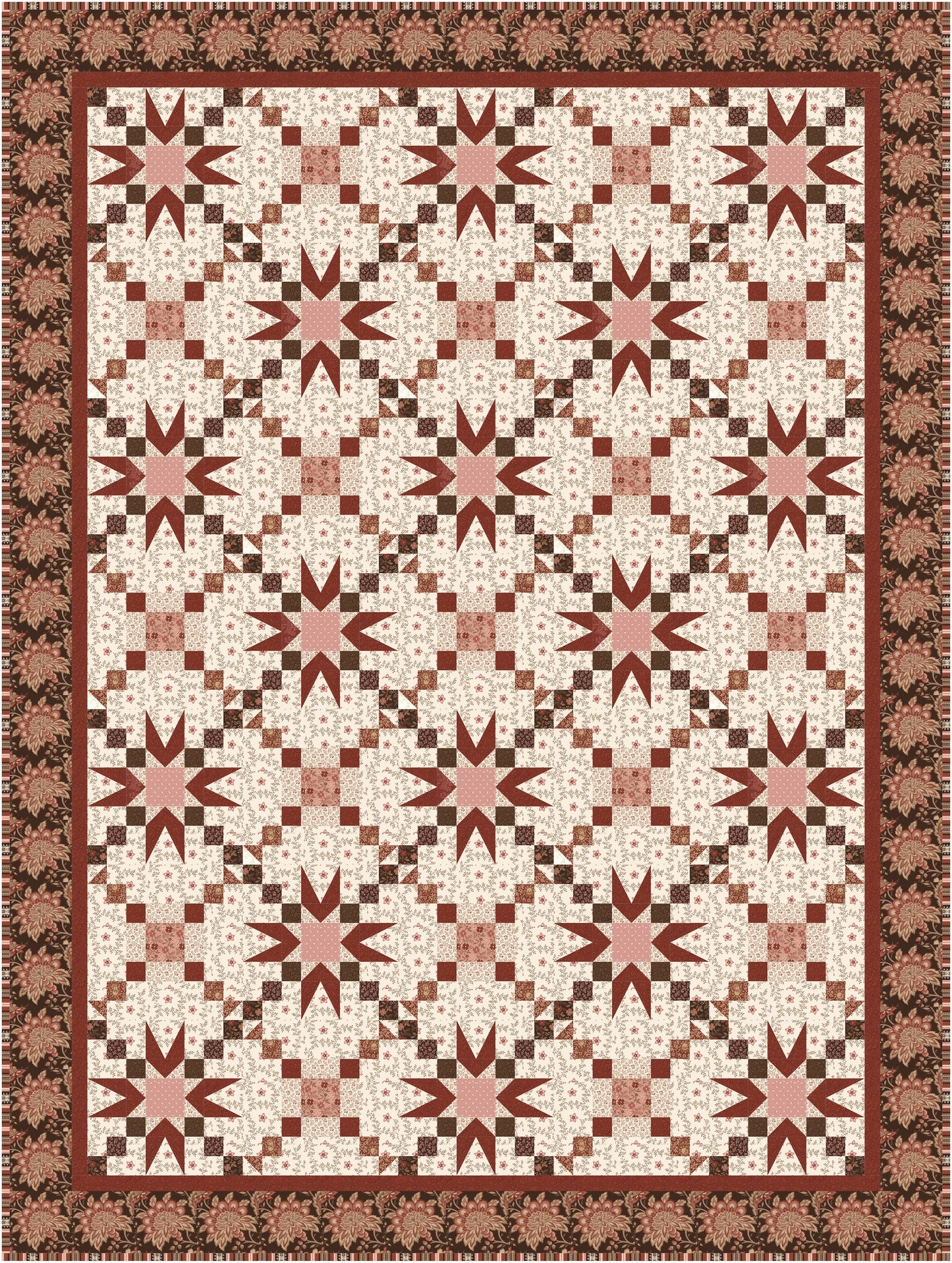 Chocolate Covered Strawberries PDF Quilt Pattern