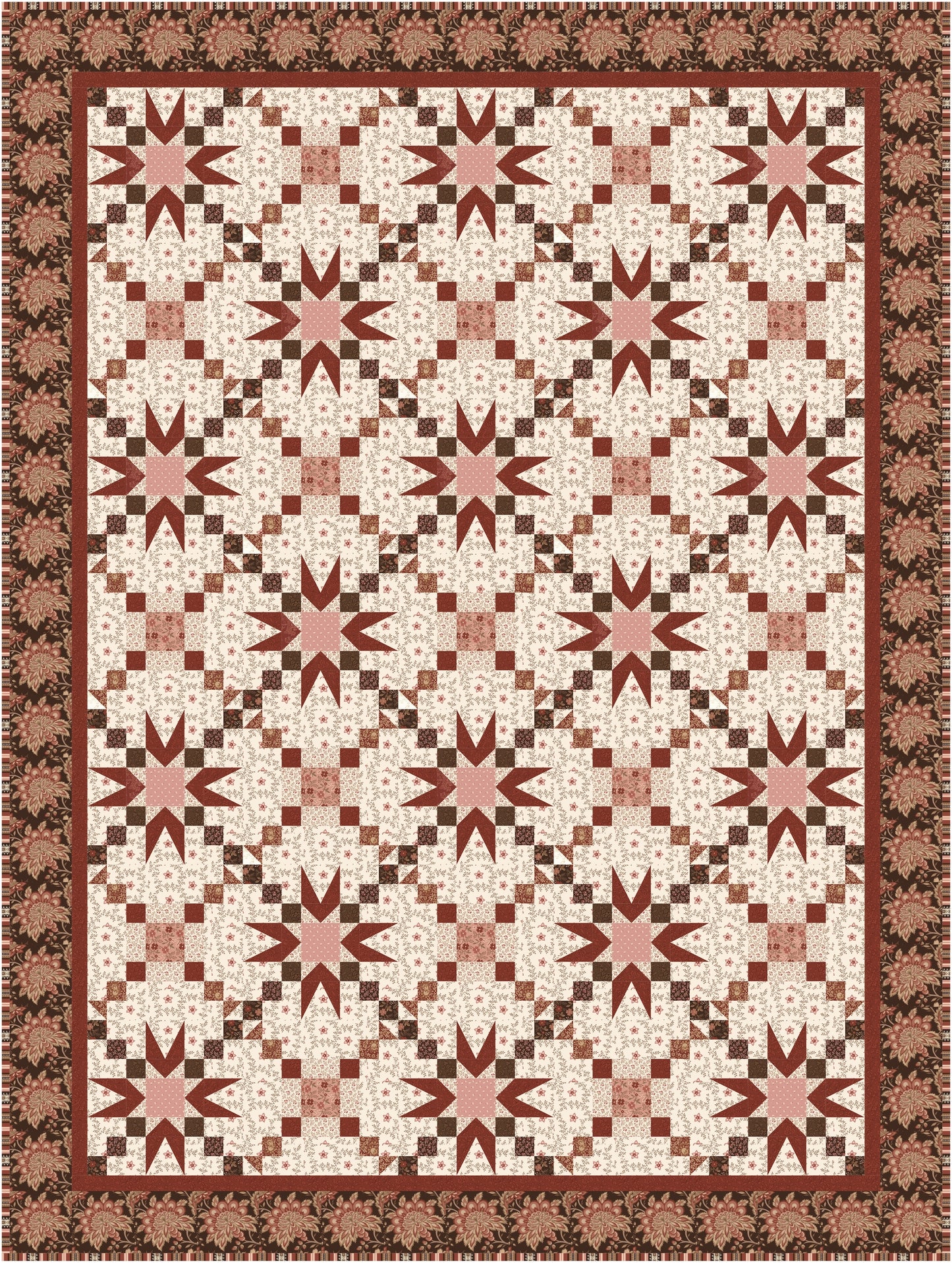 Chocolate Covered Strawberries Quilt Pattern