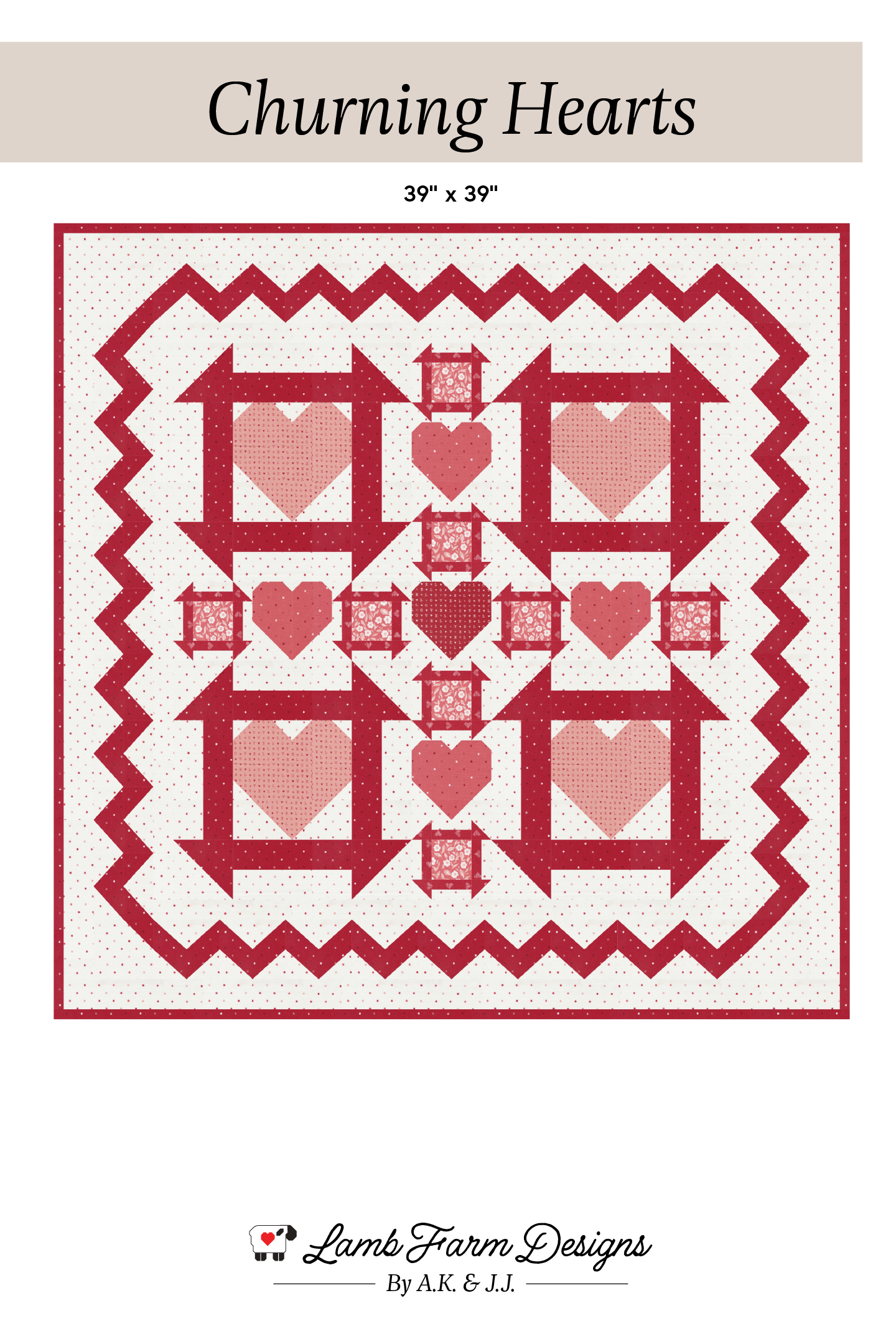 Churning Hearts Quilt Pattern