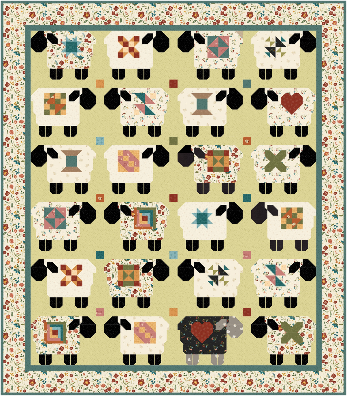 Down the Lane PDF Quilt Pattern – Lamb Farm Designs