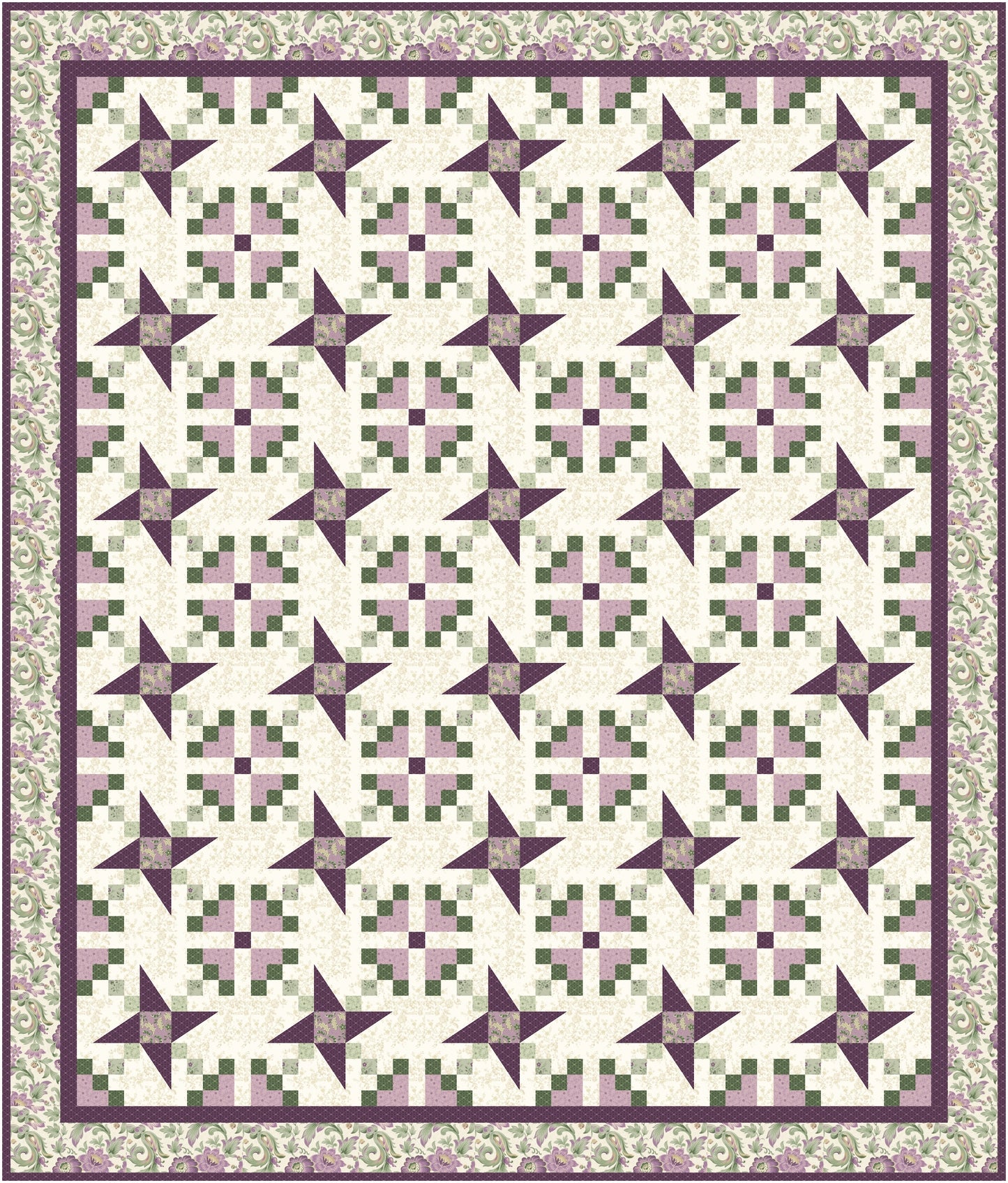 Garden Pinwheels Quilt Pattern