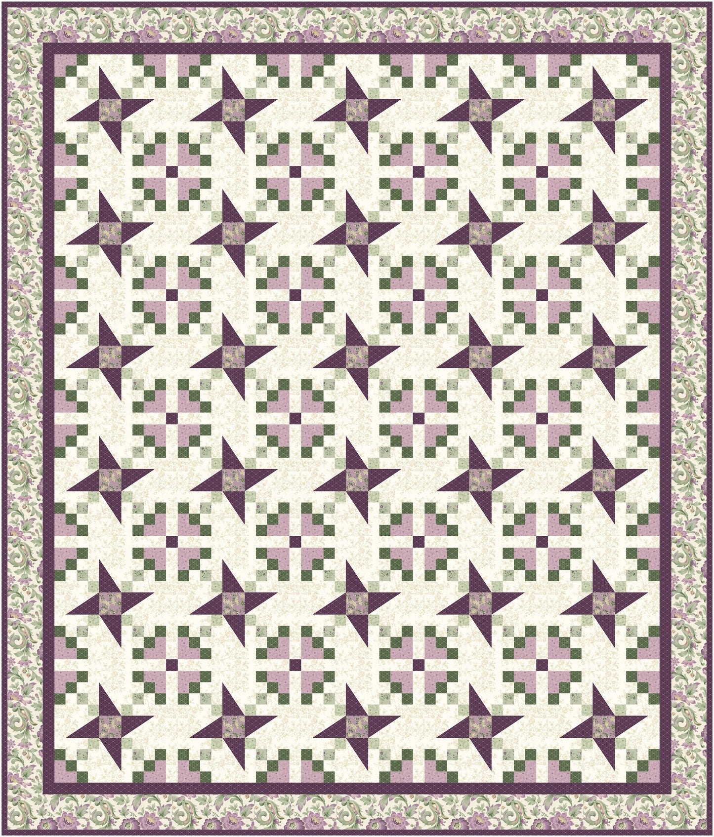 Garden Pinwheels PDF Quilt Pattern