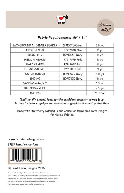 Hearts and Kisses PDF Quilt Pattern