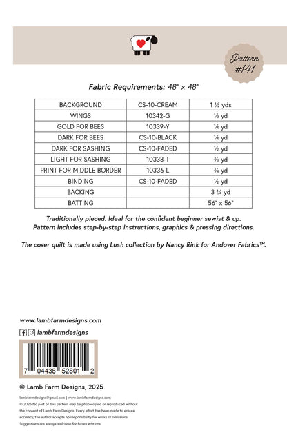 Honey PDF Quilt Pattern