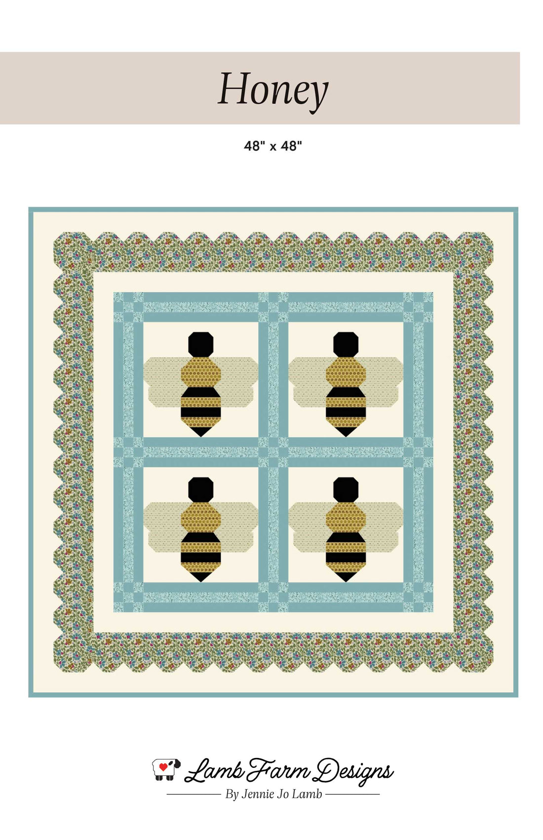 Honey PDF Quilt Pattern – Lamb Farm Designs