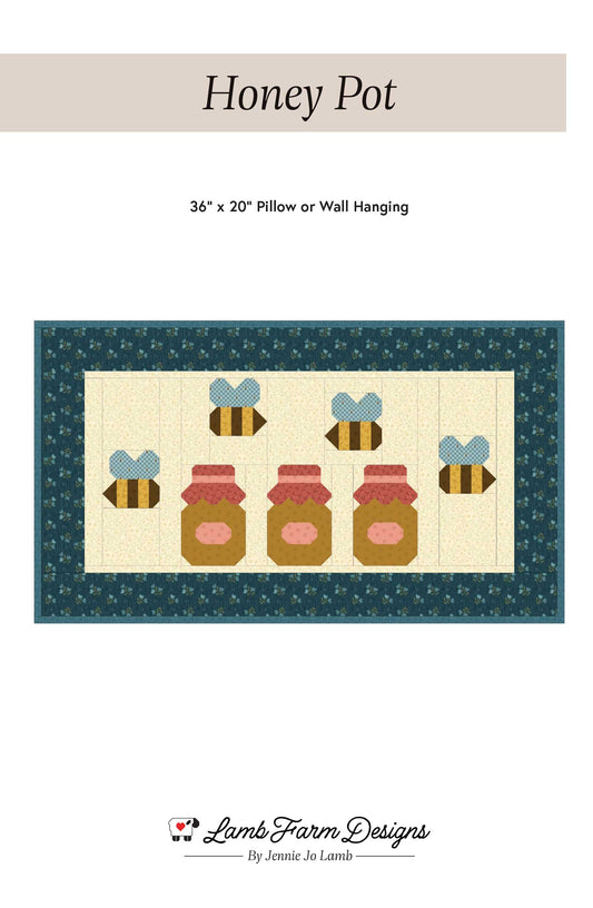 Honey Pot Pillow or Wall-hanging PDF Quilt Pattern