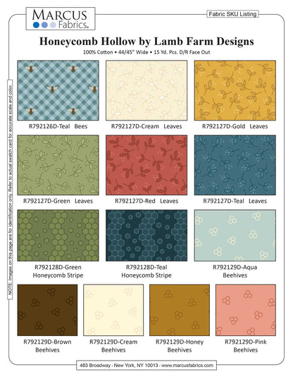 Honeycomb Hollow Fat Quarter Bundle PRE-ORDER