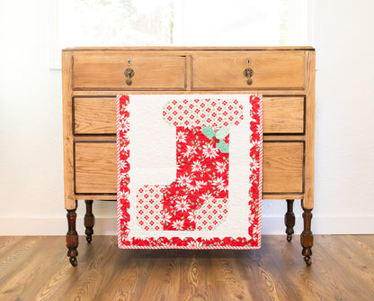 Holly Jolly Stocking Quilt Pattern