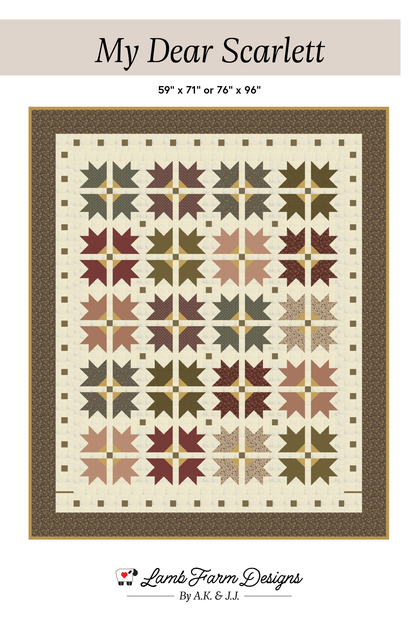 My Dear Scarlett PDF Quilt Pattern