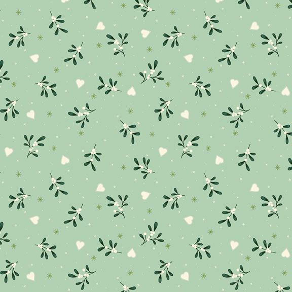 R791434D Heart & Sprigs Half Yard of Fabric