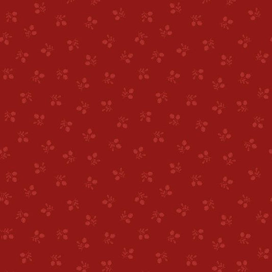 R791436D RED Tossed Berries Half Yard of Fabric