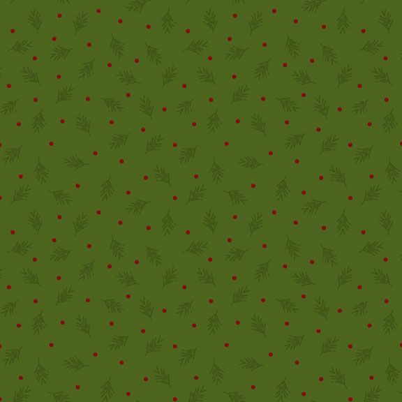 R791438D PINE Pines and Berries Half Yard of Fabric