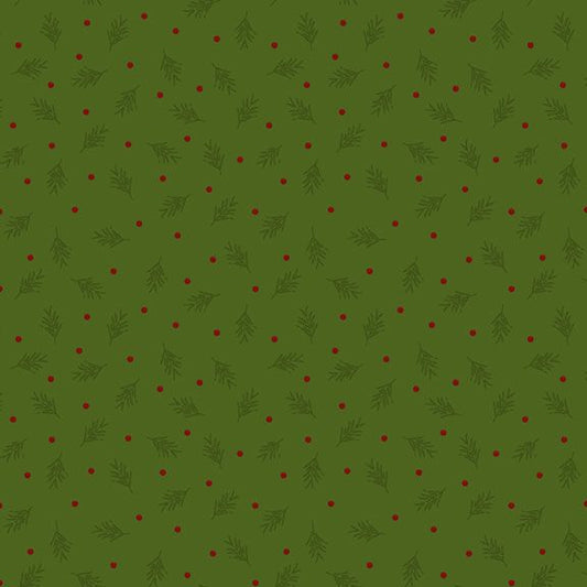 R791438D PINE Pines and Berries Half Yard of Fabric