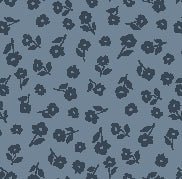 R791708D BLUE Tossed Florals Fabric