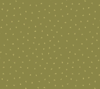 R791709D Green Posies Floral Fabric