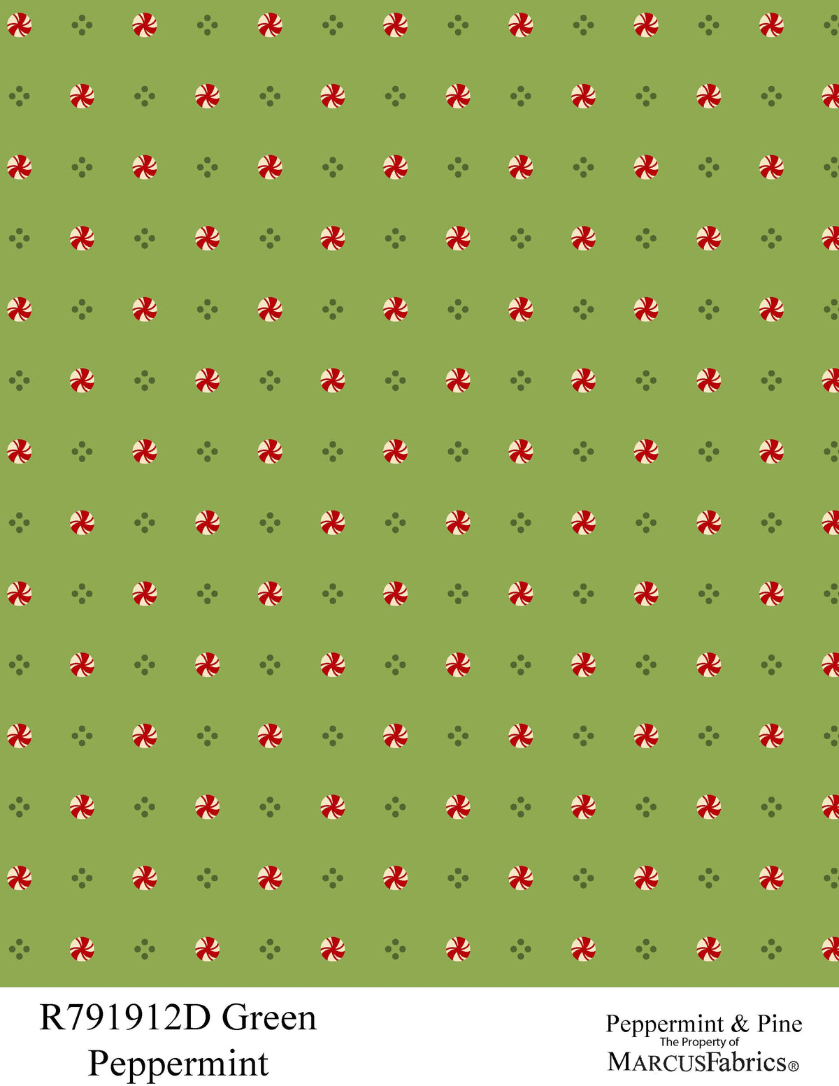 R791912D-Green-Peppermint Peppermint & Pine Fabric