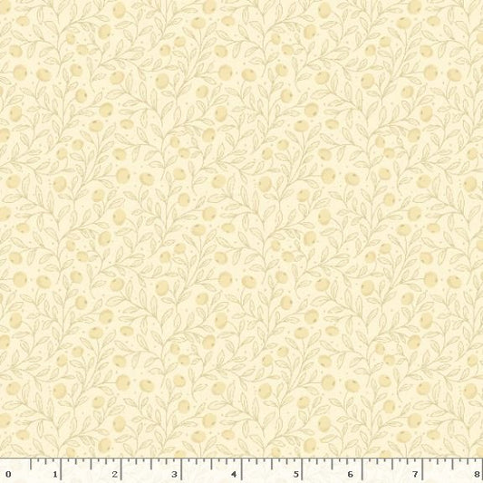 R792124D-CREAM Honeycomb Hollow Berries Fabric