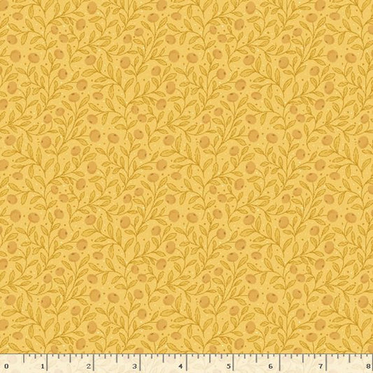 R792124D-GOLD Honeycomb Hollow Berries Fabric