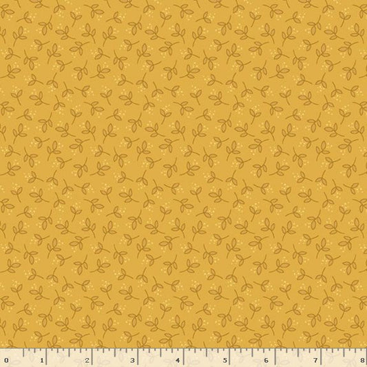 R792127D-GOLD Honeycomb Hollow Leaves Fabric