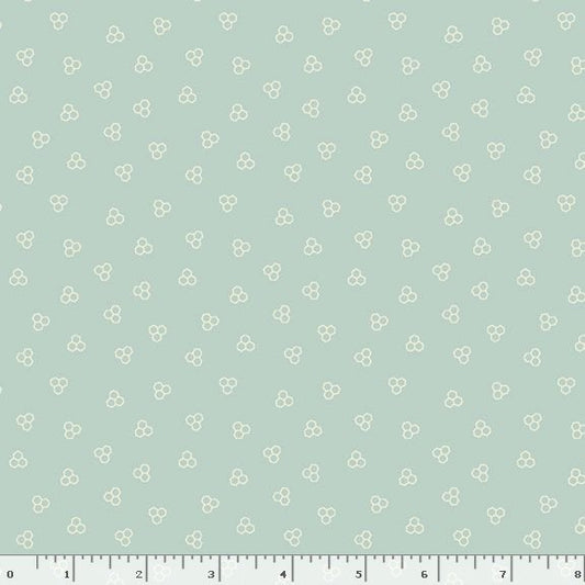 R792129D-AQUA Honeycomb Hollow Beehives Fabric