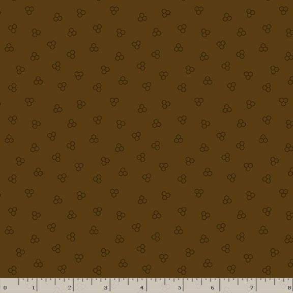 R792129D-BROWN Honeycomb Hollow Beehives Fabric