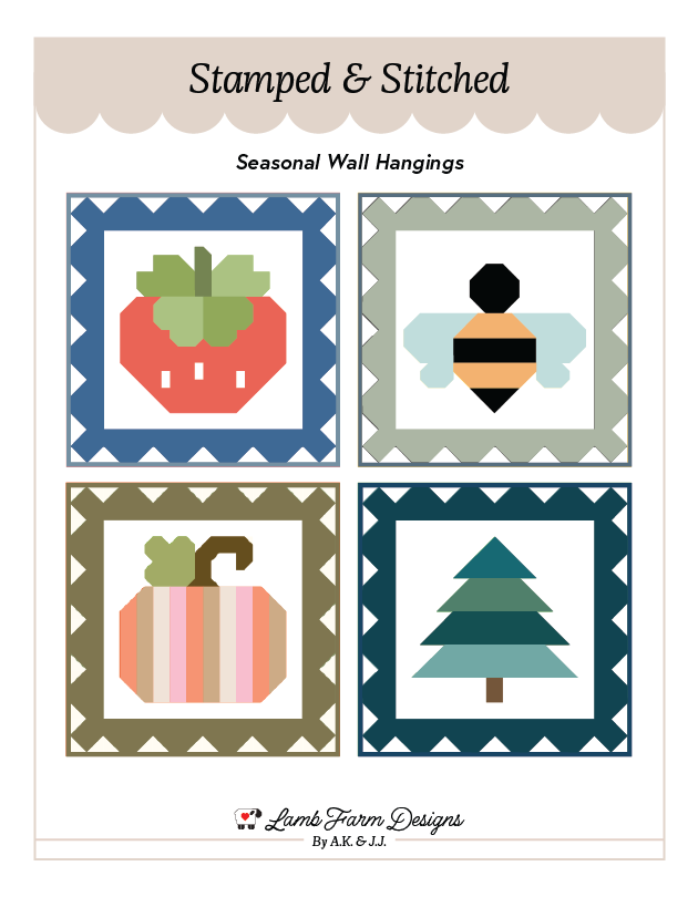Stamped & Stitched PDF Quilt Pattern – Lamb Farm Designs