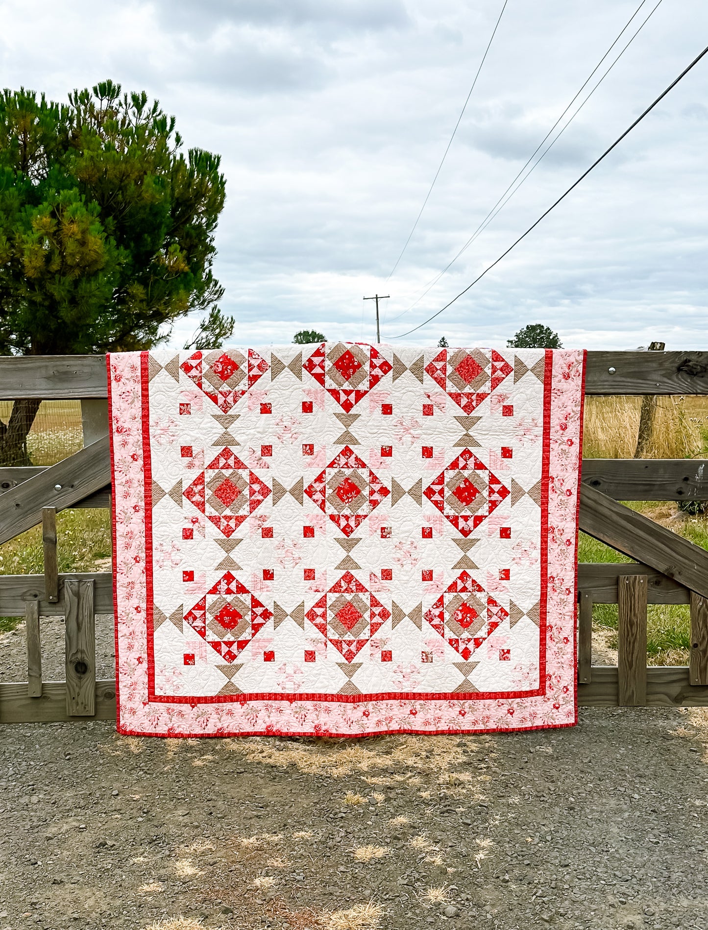 Strawberries & Cream Quilt Pattern