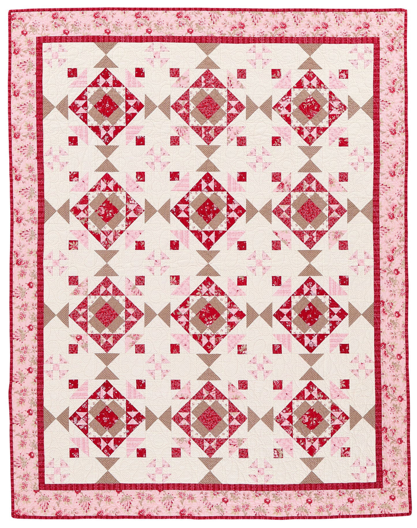 Strawberries & Cream PDF Quilt Pattern