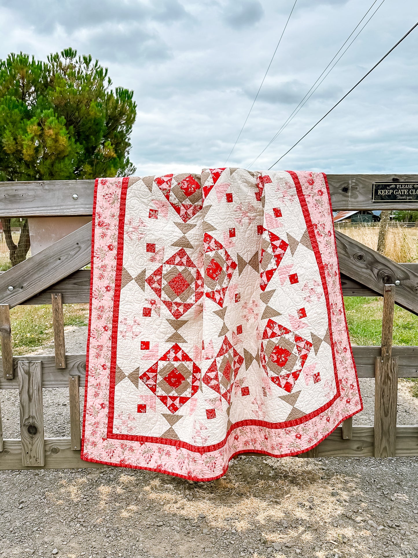 Strawberries & Cream Quilt Pattern