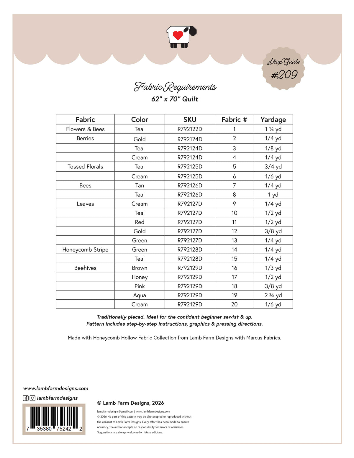 Summer Garden - BOM Shop Guide