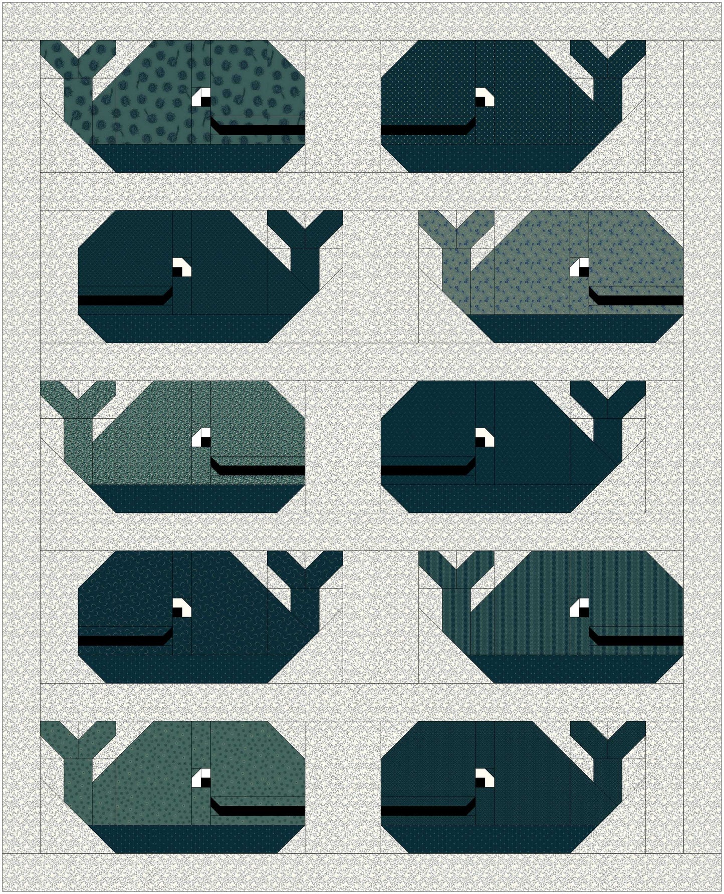 Whale of a Time Quilt Pattern