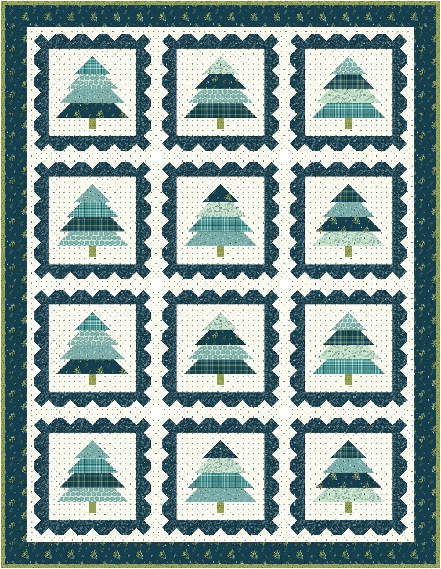 Winter Postage PDF Quilt Pattern