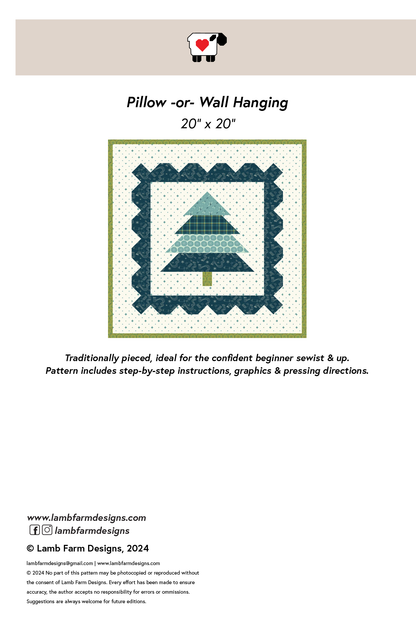 Winter Postage Free Bonus Pillow Pattern