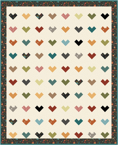 Free Scrappy Hearts Quilt