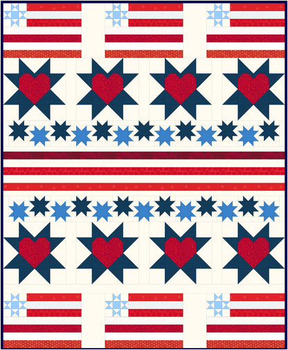 Love, American Style PDF Quilt Pattern